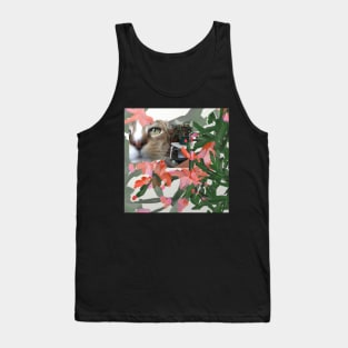 Happy Jack Cat and the Christmas Cactus Tank Top